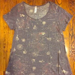 Classic LuLaRoe Map Short-Sleeved Tee